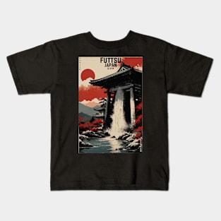 Futtsu Japan Vintage Poster Tourism Kids T-Shirt